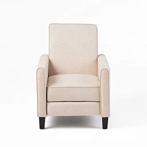 Christopher Knight Home Darvis Fabric Recliner Club Chair, Light Beige