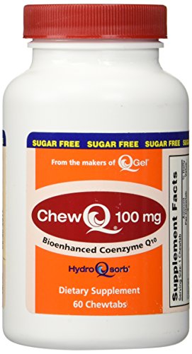 100mg ChewQ Chewable CoQ10 (60 Count) * Utilizes Advanced Technology to Deliver 800% Greater Absorption Than Standard CoQ10 * Purest CoQ10 Supplement On The Market * Vegetarian Friendly * Gluten Free
