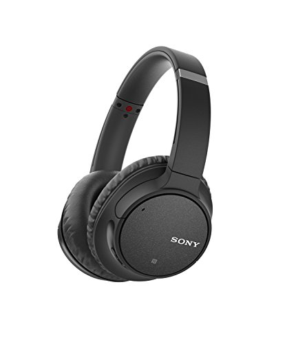 Sony Noise Cancelling Headphones WHCH700N: Wireless Bluetooth Over the Ear Headset with Mic for phone-call and Alexa voice control - Black