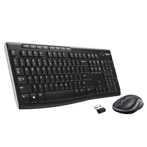 Logitech MK270 Wireless Keyboard and Mouse Combo - Keyboard and Mouse Included, Long Battery Life