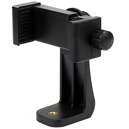 Vastar Smartphone Tripod Adapter Cell Phone Holder Mount Adapter, Fits iPhone, Samsung, and all Phones, Rotates Vertical and Horizontal, Adjustable Clamp