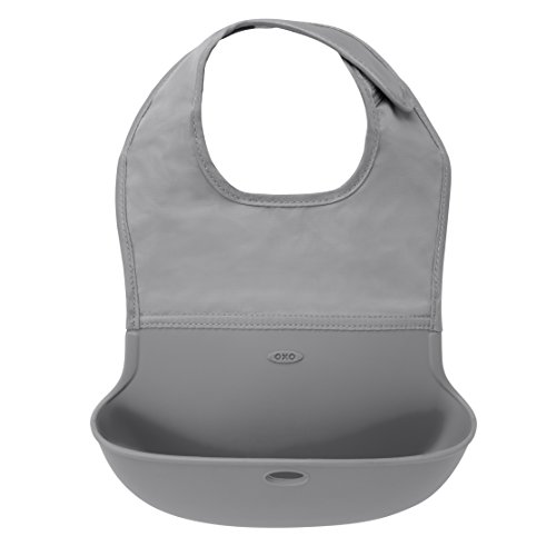 OXO Tot Roll-Up Bib- Gray