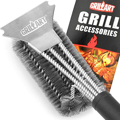 GRILLART Grill Brush and Scraper Best BBQ Brush for Grill, Safe 18